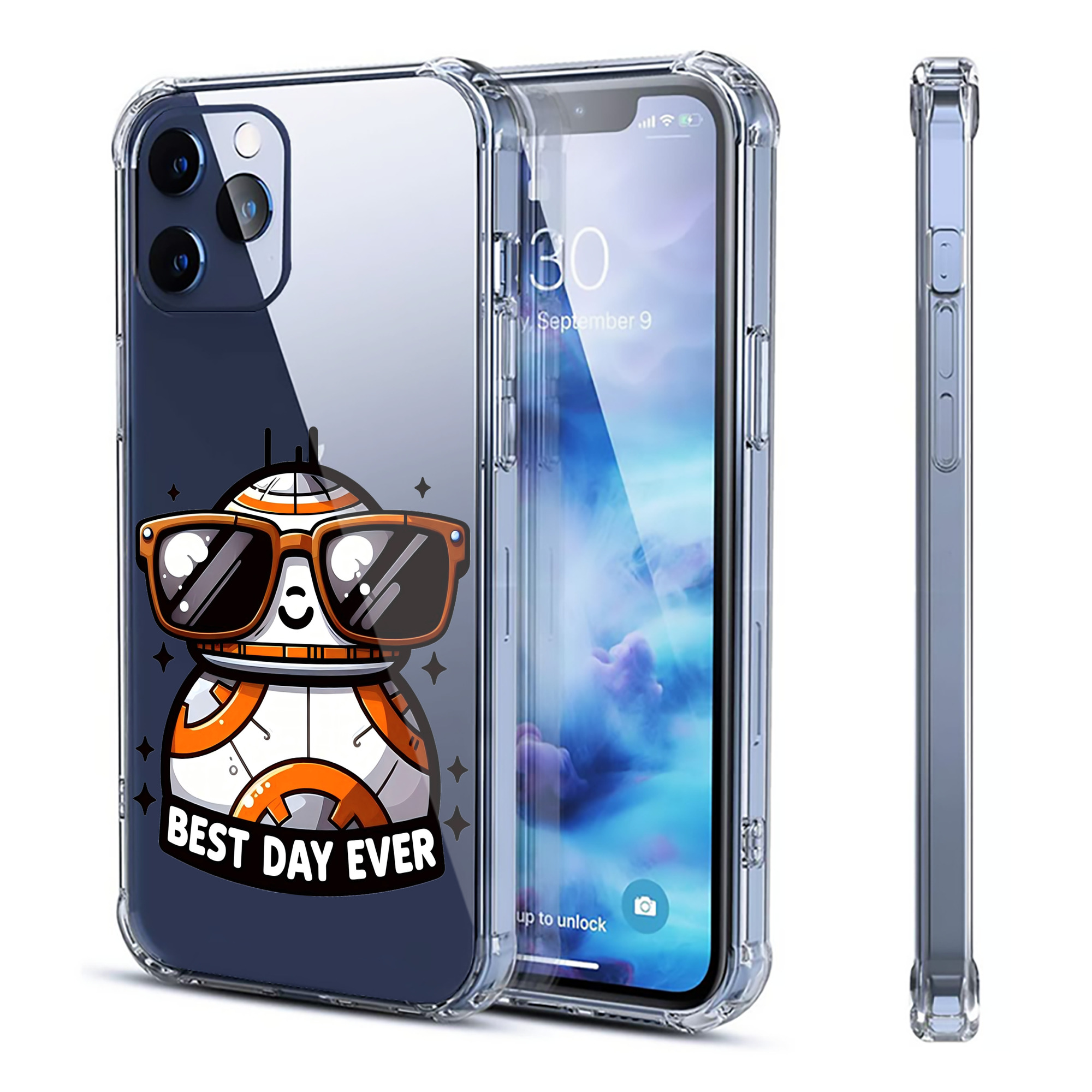（画像用） スター・ウォーズ Star Wars 【iPhone 12シリーズ対応】透明スマホケース（クリアソフトケース）